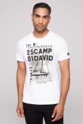 CAMP DAVID Shirt met ronde hals met katoen