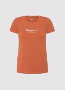 NU 20% KORTING: Pepe Jeans T-shirt NEW VIRGINIA met logoprint