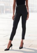 Lascana Legging met krijtstrepen