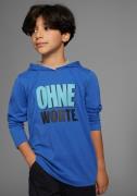 NU 20% KORTING: KIDSWORLD Capuchonshirt Zonder woorden!