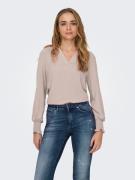 Only Shirt ONLMETTE V-NECK LS SMOCK TOP NOOS WVN