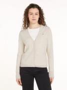 NU 20% KORTING: Tommy Hilfiger Vest SOFT WOOL V-NK CARDIGAN