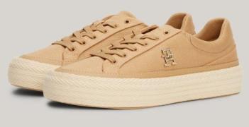 Tommy Hilfiger Plateausneakers VULC SNEAKER LINNEN met gepolsterde sch...