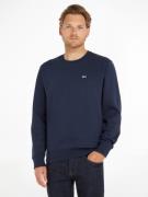 TOMMY JEANS Sweatshirt TJM REGULAR FLEECE C NECK met merkembleem op de...