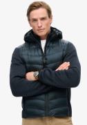 Superdry Gewatteerde jas Hooded Knit Storm Hybrid Jkt