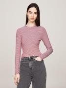 TOMMY JEANS Shirt met lange mouwen TJW SLIM STRIPE ESSENTIAL RIB LS