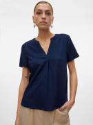 NU 20% KORTING: Vero Moda Shirt VMMYMILO SS V-NECK TOP WVN GA