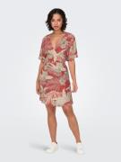 NU 20% KORTING: Only Gedessineerde jurk ONLPALINA LIFE 2/4 WRAP DRESS ...