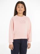 Tommy Hilfiger Sweatshirt EMB FLOWER FLEECE CREWNECK Kinderen tot 16 j...