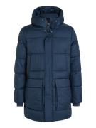 Calvin Klein Korte jas LONG HOODED QUILT PUFFER MW