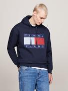 NU 20% KORTING: TOMMY JEANS Sweatshirt TJM RLX MELANGE FLAG HOODIE