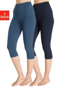 vivance active Caprilegging met rubberen tailleband, loungewear (Set v...