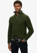 NU 20% KORTING: Superdry Gebreide trui Jacob Cable Knit Half Zip