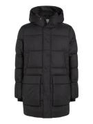 Calvin Klein Korte jas LONG HOODED QUILT PUFFER MW