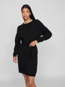 Vila Gebreide jurk VIRIL O-NECK L/S BELT KNIT DRESS - NOOS