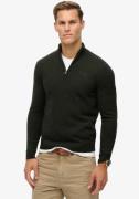 NU 20% KORTING: Superdry Gebreide trui ESSENTIAL EMB KNIT HALF ZIP