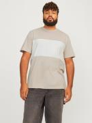 NU 20% KORTING: Jack & Jones PlusSize T-shirt JJELEGACY BLOCKING TEE S...