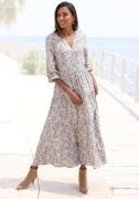 NU 20% KORTING: Vivance Maxi-jurk met all-over print en volants, lange...