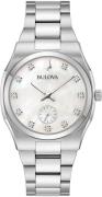 Bulova Kwartshorloge 96P242 Horloge, dameshorloge, parelmoer wijzerpla...