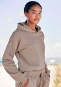 NU 20% KORTING: Lascana Hoodie van biologische katoen, loungewear, lou...