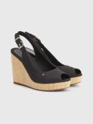 Tommy Hilfiger Sleehaksandaaltjes ICONIC ELENA SLING BACK WEDGE zomers...