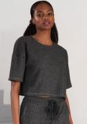 Lascana Shirt met 3/4-mouwen van zacht breiwerk, loungewear