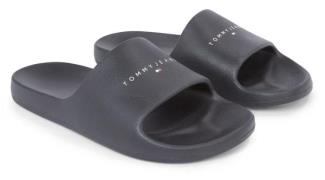 NU 20% KORTING: TOMMY JEANS Slippers TJW PRINTED PU POOL SLIDE platfor...