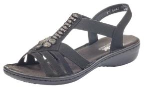 NU 20% KORTING: Rieker Sandalen zomerschoen, sandaal, keilhak, met moo...