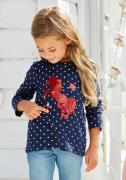 KIDSWORLD Shirt met lange mouwen Voor kleine meisjes with elaborate re...