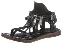 A.S.98 Sandalen RAMOS zomerschoen, sandaal met modieuze franjes