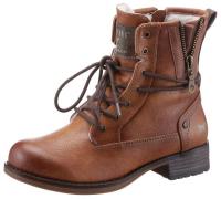 Mustang Shoes Winterlaarzen lace-up boots, ankle boots, block heel, wi...