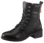 NU 20% KORTING: Mustang Shoes Veterlaarsjes lace-up boots, block heel,...