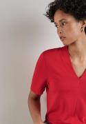 NU 20% KORTING: STREET ONE Shirt met V-hals met stretchaandeel