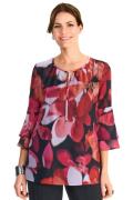 HERMANN LANGE Collection Gedessineerde blouse met een bloemmotief