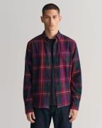 Gant Overhemd met lange mouwen Regular Fit Flanel Geruit dik onderhoud...