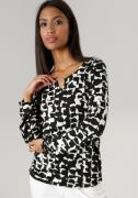 NU 20% KORTING: Aniston SELECTED Shirt met lange mouwen met all-over p...