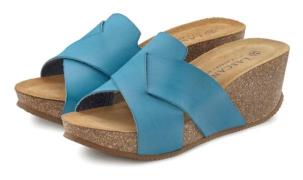 NU 20% KORTING: Lascana Slippers Mule, sandaal, open schoen met kurkvo...