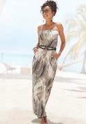 Lascana Maxi-jurk met alloverprint en zakken, bandeau-jurk, zomerjurk,...