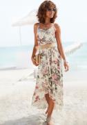 NU 20% KORTING: Lascana Maxi-jurk met bloemenprint, licht zomerjurk in...