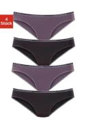 Lascana Slip elastische katoenkwaliteit (4 stuks, Set van 4)