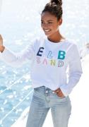 NU 20% KORTING: Elbsand Sweatshirt Aliisa met logo-print voor, basic-p...