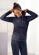 NU 20% KORTING: Lascana Hoodie met frontopdruk, loungepak, hoodie