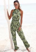 NU 20% KORTING: s.Oliver RED LABEL Beachwear Jumpsuit met bladerenprin...