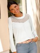 NU 20% KORTING: Classic Basics Kanten Shirt met lange mouwen (1-delig)