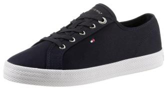 Tommy Hilfiger Plateausneakers ESSENTIAL VULCANIZED SNEAKER met gebord...