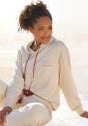 NU 20% KORTING: Vivance Hoodie met print, loungewear