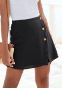 Vivance Broekrok met decoratieve knopen, zomerse skort