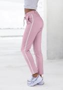 NU 20% KORTING: Lascana Jogpants met sportieve zijstrepen, loungewear