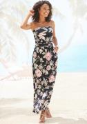 NU 20% KORTING: Lascana Maxi-jurk met bloemenprint, bandeau-jurk met z...