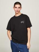 TOMMY JEANS T-shirt TJM REG SIGNATURE TEE EXT met geborduurd handteken...